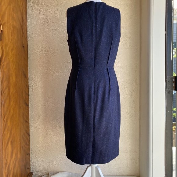 Banana Republic dark blue tweed sheath dress Size 10 - Picture 7 of 14
